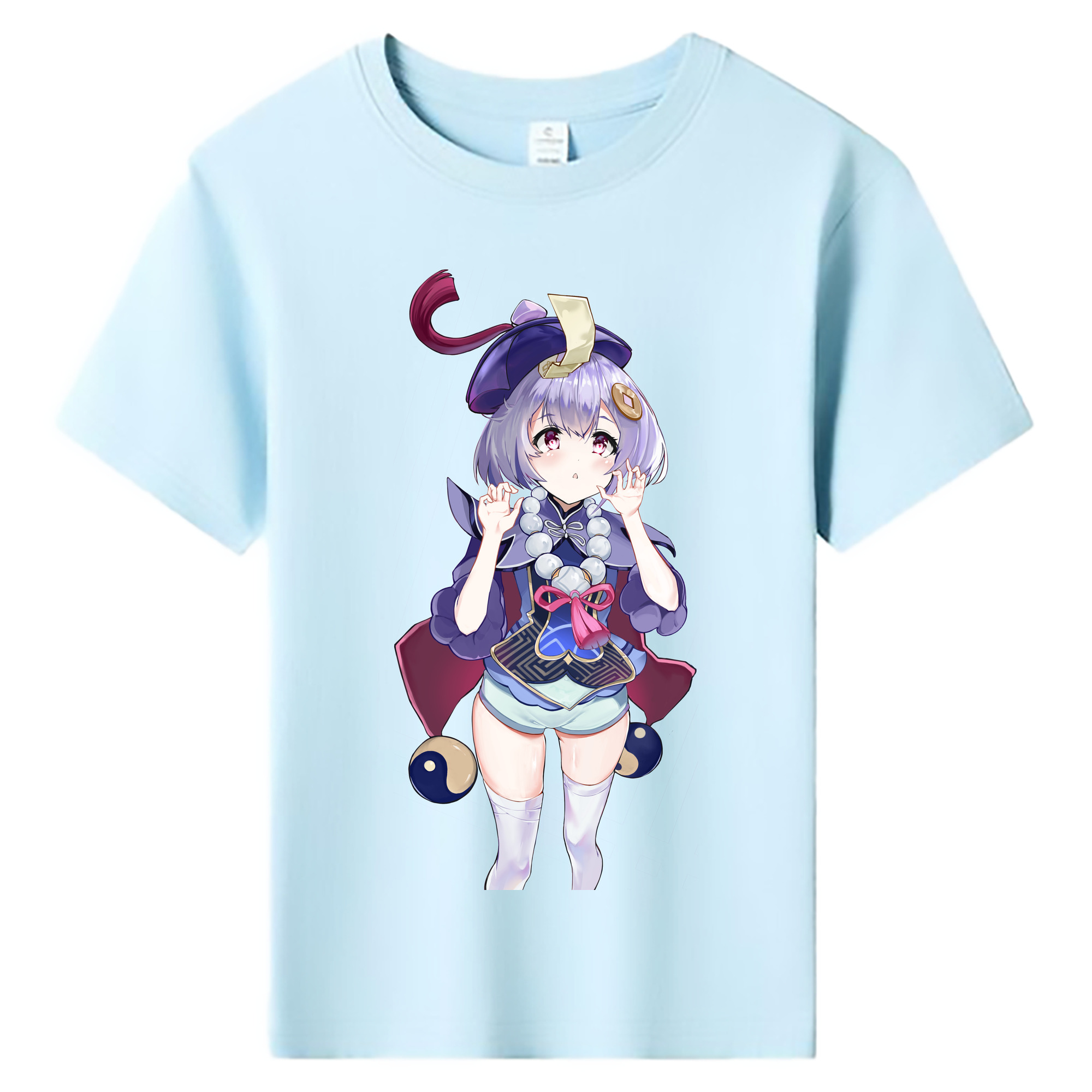 げんし神 七七 なな  genshin Nana 綿100％キッズTシャツ（フロントプリント）